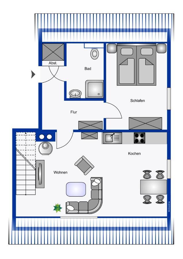 Ferienwohnung Wrixumer Marsch Екстер'єр фото